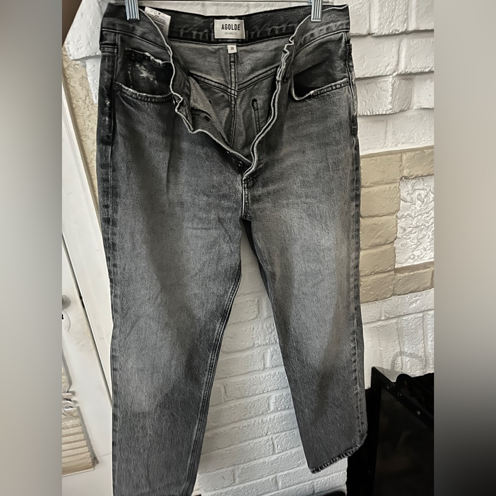AGOLDE fen style jeans size 28 in dark grey wash